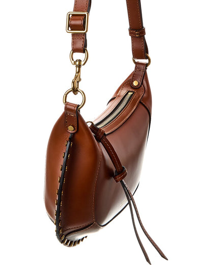 oskan moon leather hobo bag