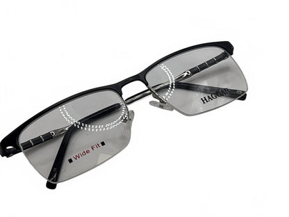 men’s h291 rectangle eyeglasses in matte black