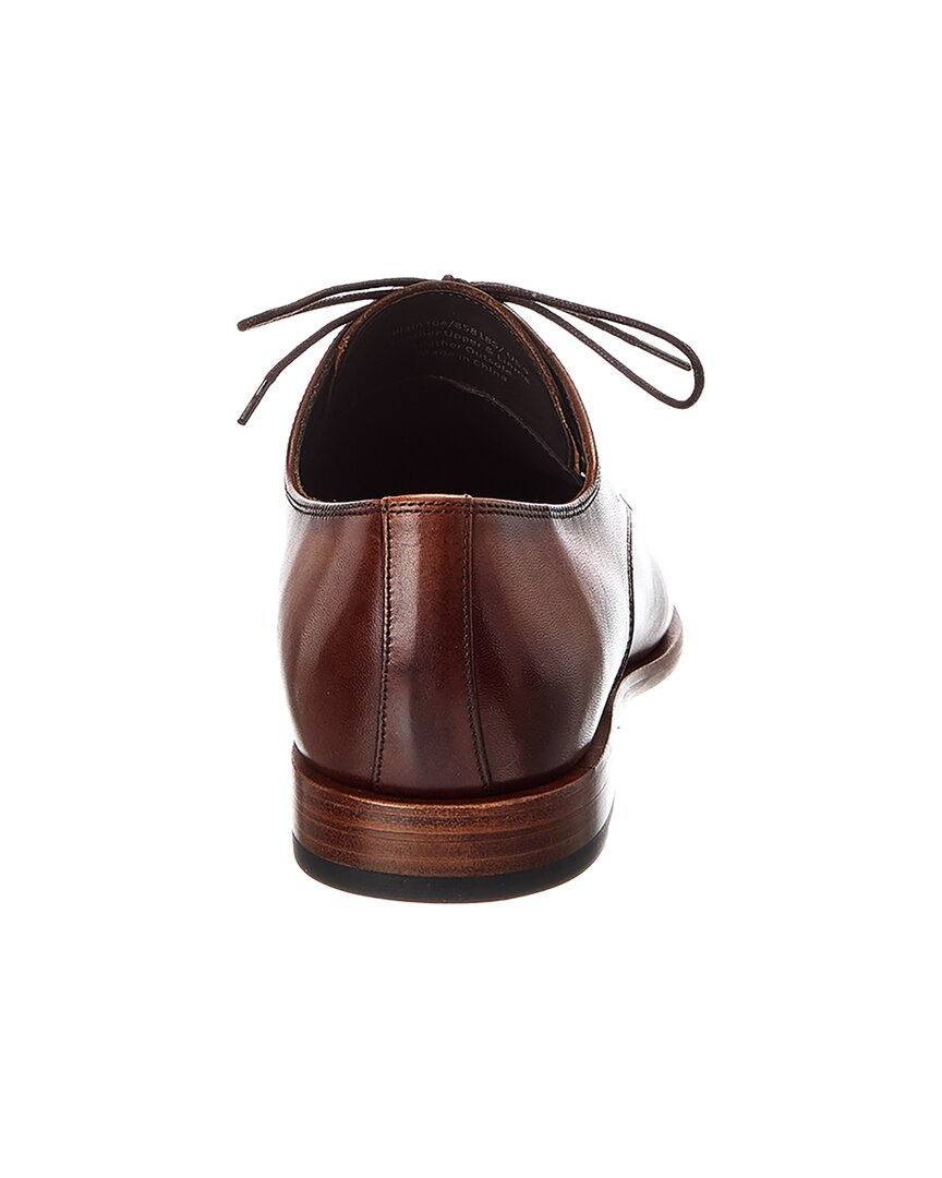 plain toe leather oxford