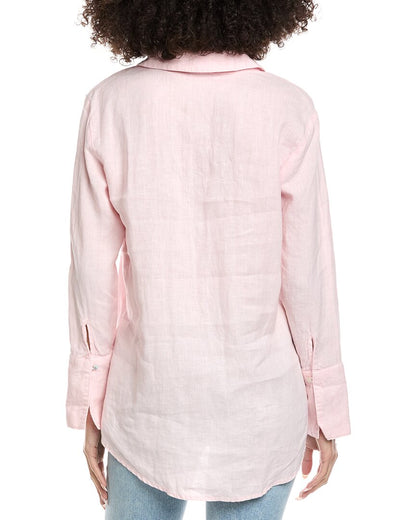 tie neck linen tunic