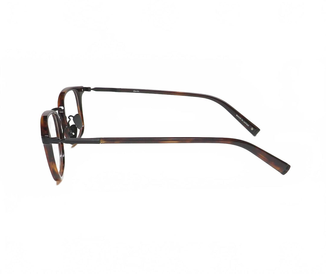 men's v405 square eyeglasses in brown