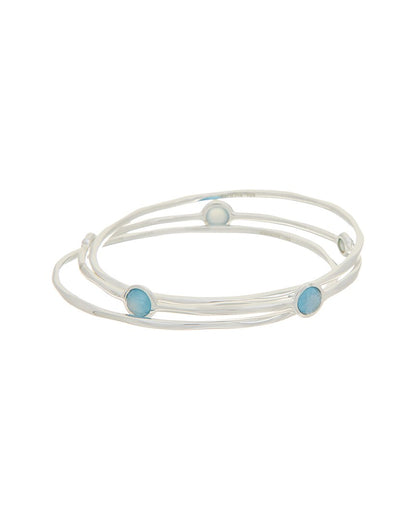 wonderland silver gemstone bracelet