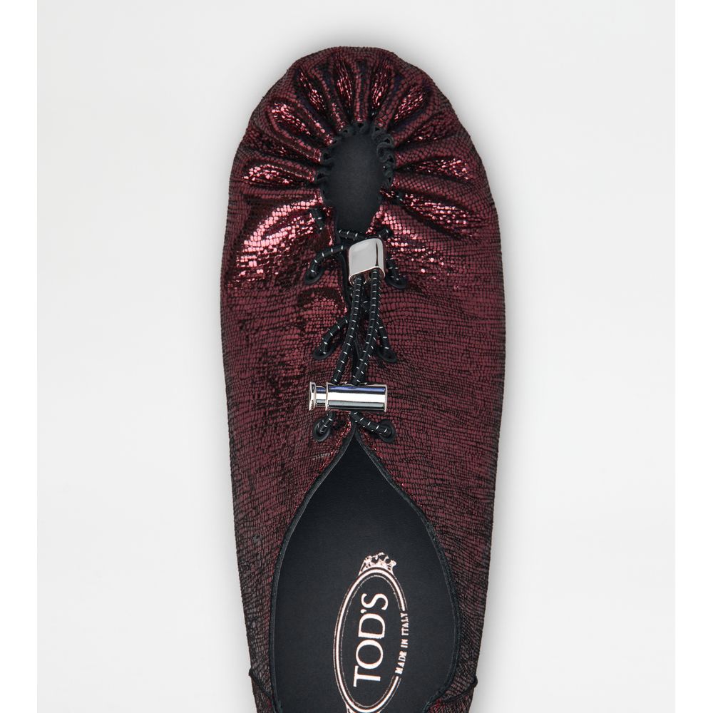 gommino in leather with drawstring