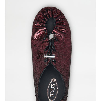 gommino in leather with drawstring