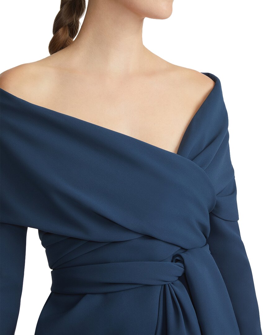 portrait collar wrap jacket