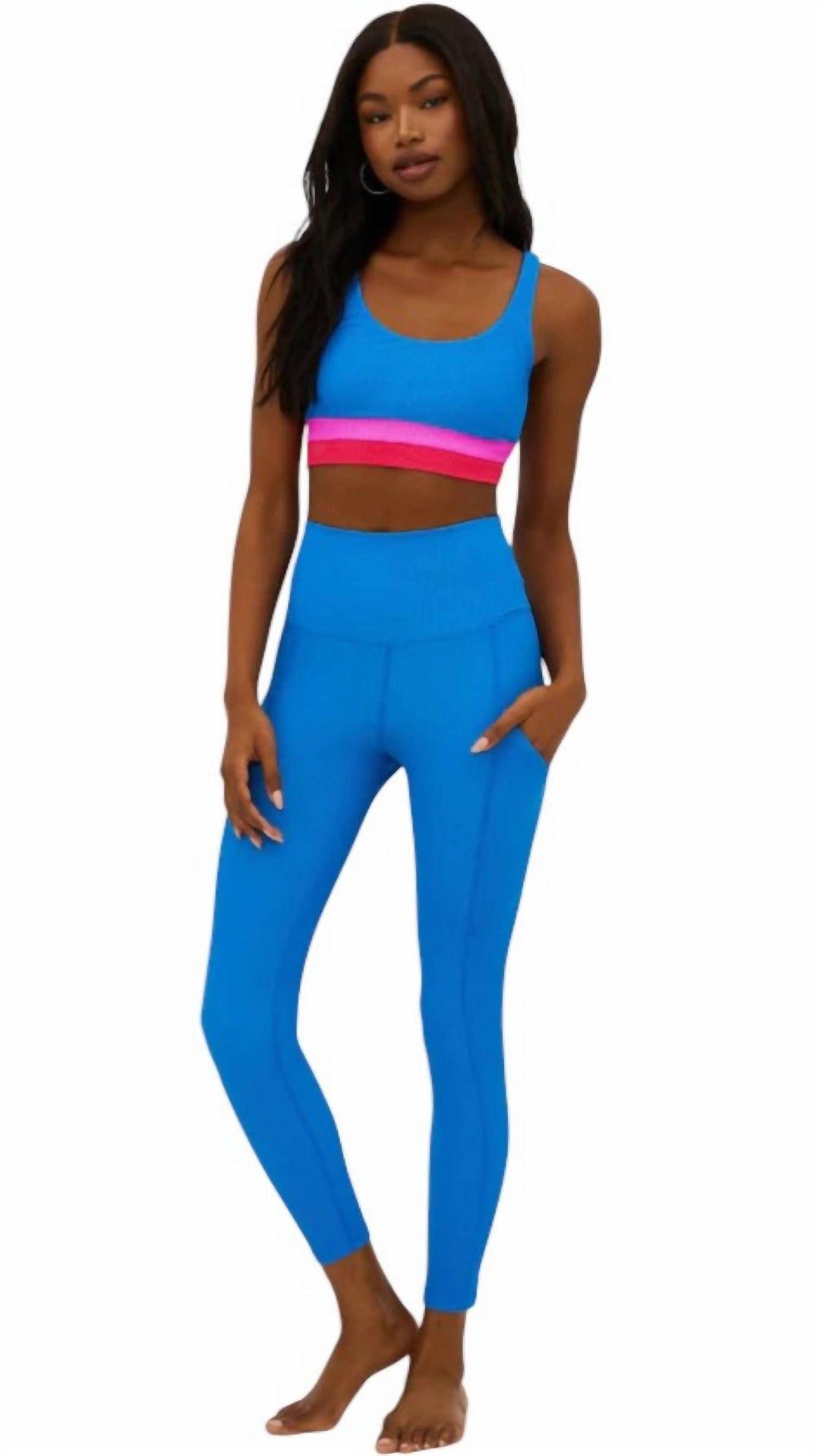 mackenzie summer leggings in blue