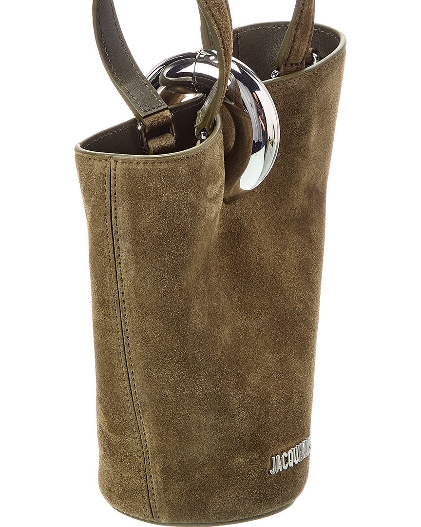 the bambola small suede bucket bag