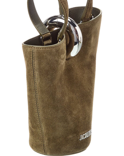 the bambola small suede bucket bag
