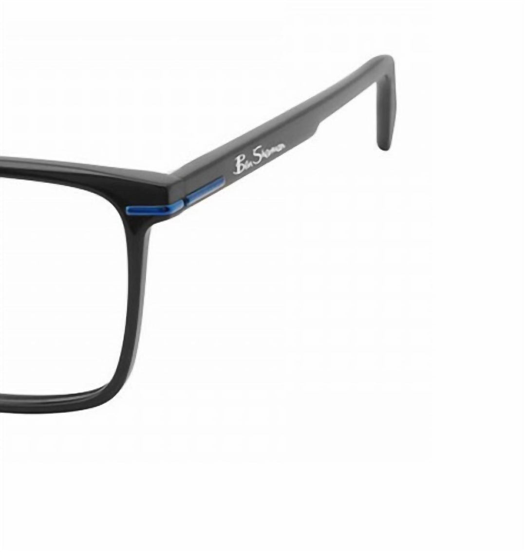 men's high eyeglasses in black