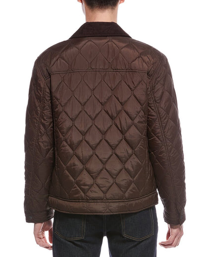 diamond quilt short jacket