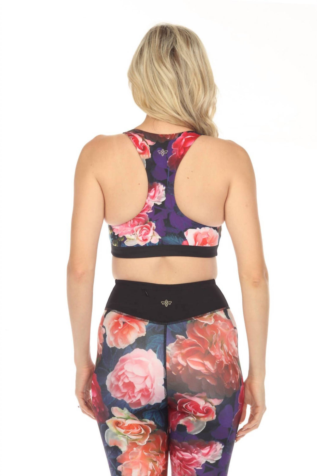 bee active studio reversible sports bra in multi