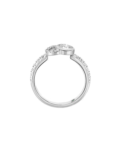 18k 0.65 ct. tw. lab grown diamond ring