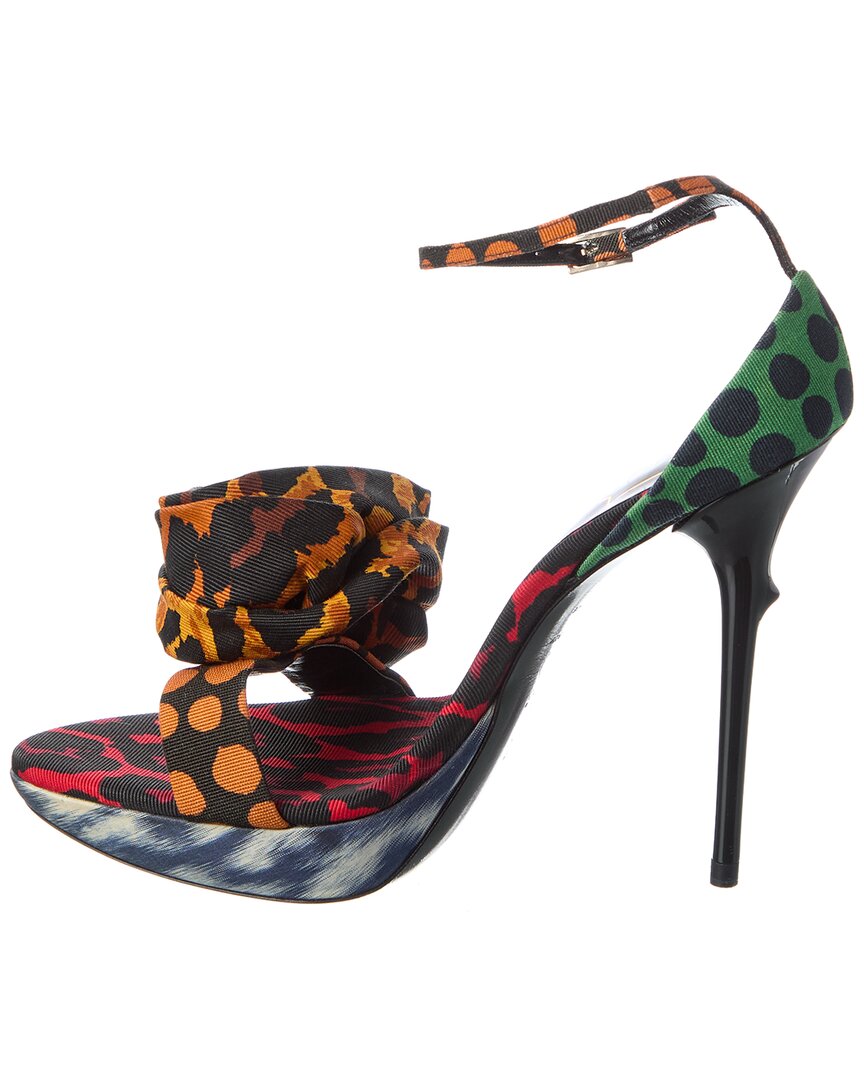 rose grosgrain platform sandal