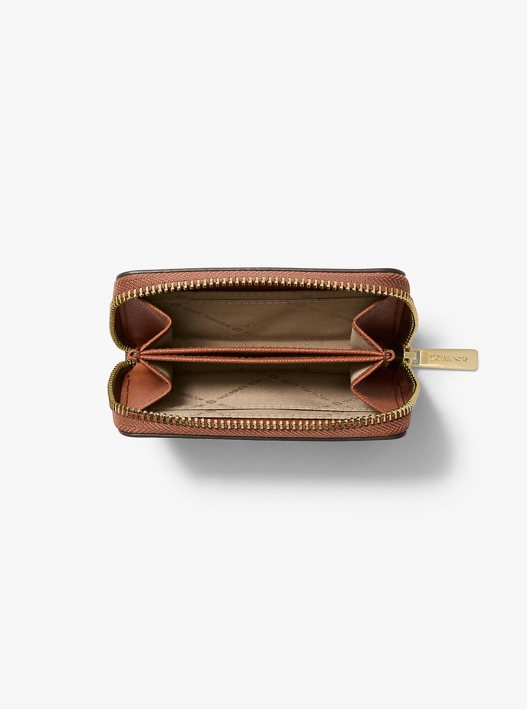 jet set travel medium logo zip-around card case