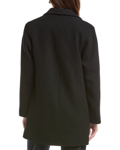 double breasted wool coat