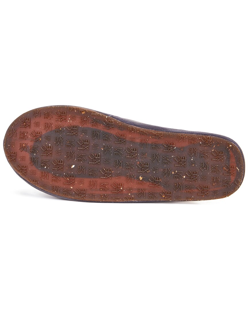 closed mule leather slipper