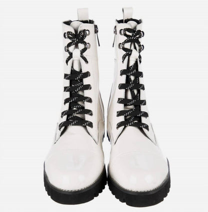 women's easeci combat boot in white