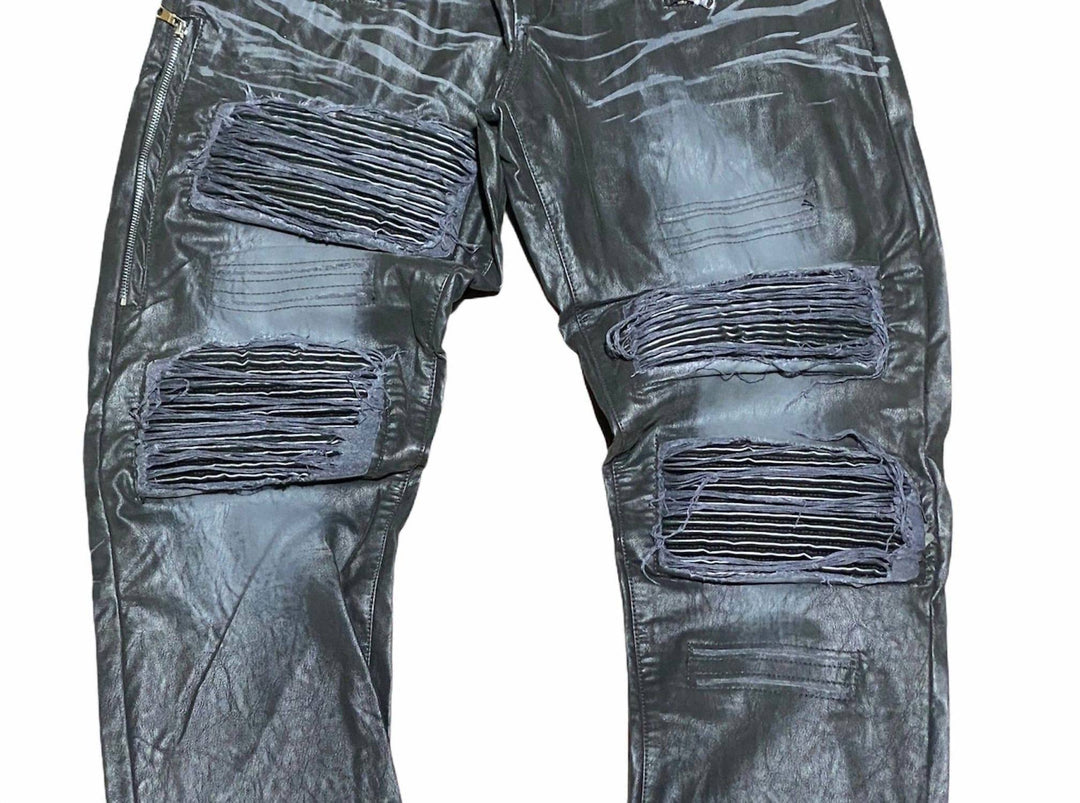 men's georgio jeans in black dark wash