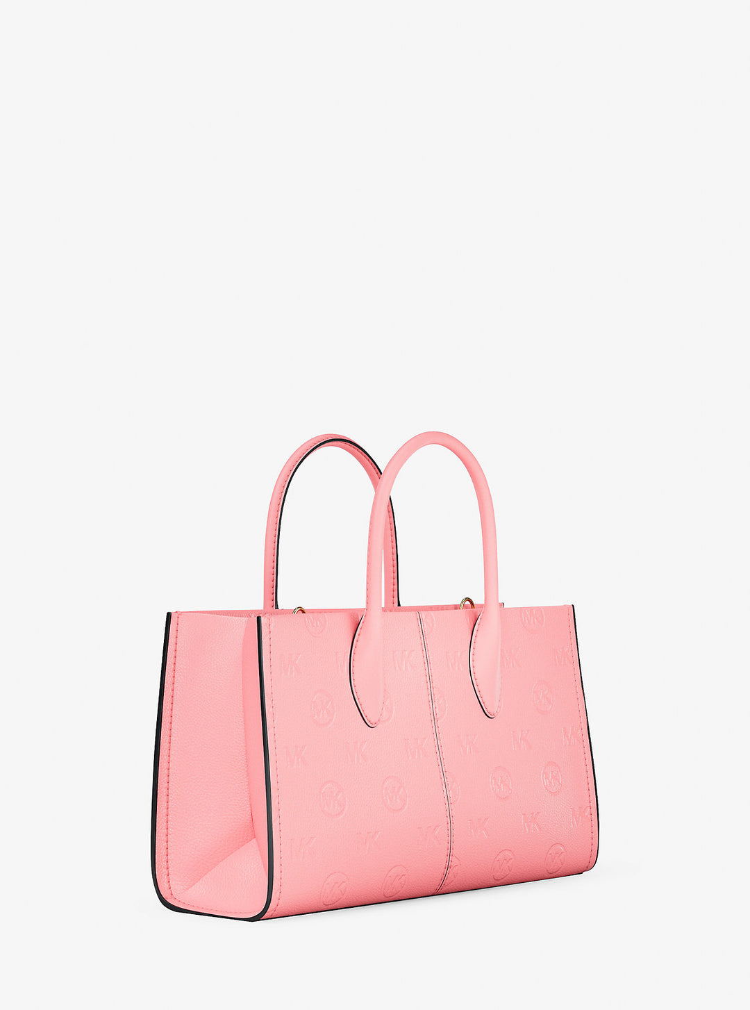 mirella medium logo debossed satchel