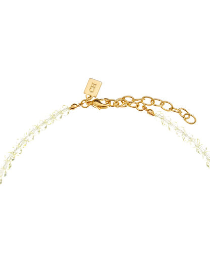 18k plated colorful necklace