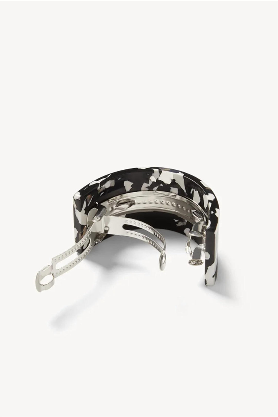 women's french barrette ponytail in noir