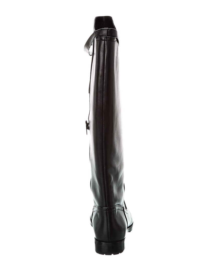 clarita saddlery leather knee-high boot