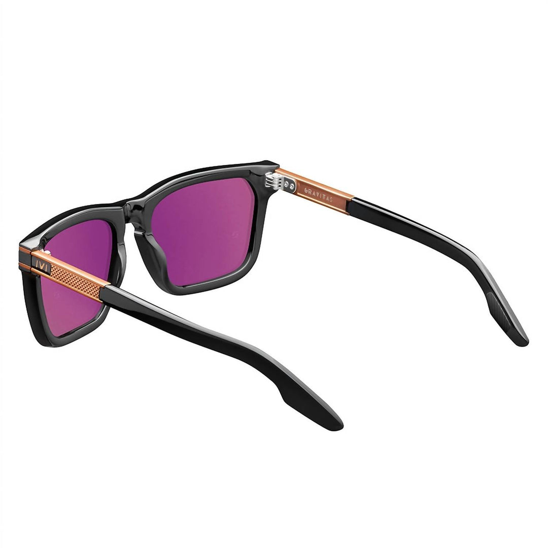 gravitas - grey ar lens in polished black & copper