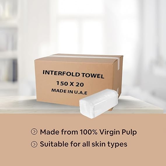 Interfold Tissue 150 sheet x 20 Pcs