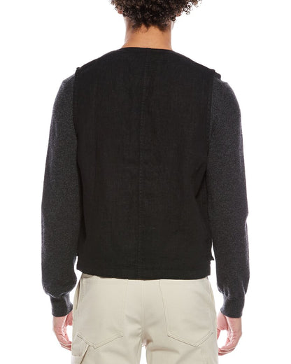 linen utility vest