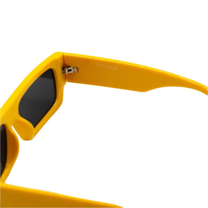 men's rectangle sunglasses in banana split