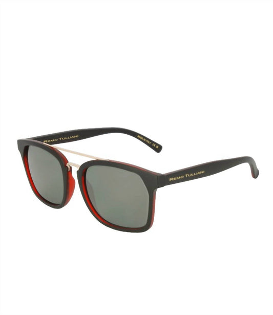 One Size - matte black cherry/black mirror lens