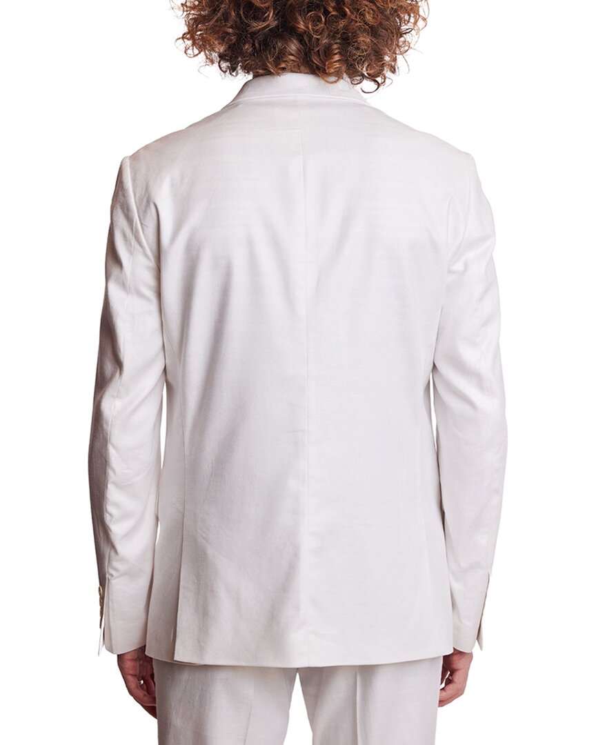 dover slim fit linen-blend jacket