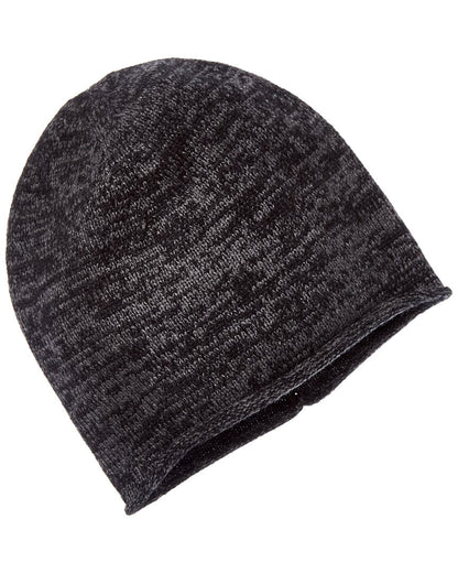 knit 2-tone cashmere beanie