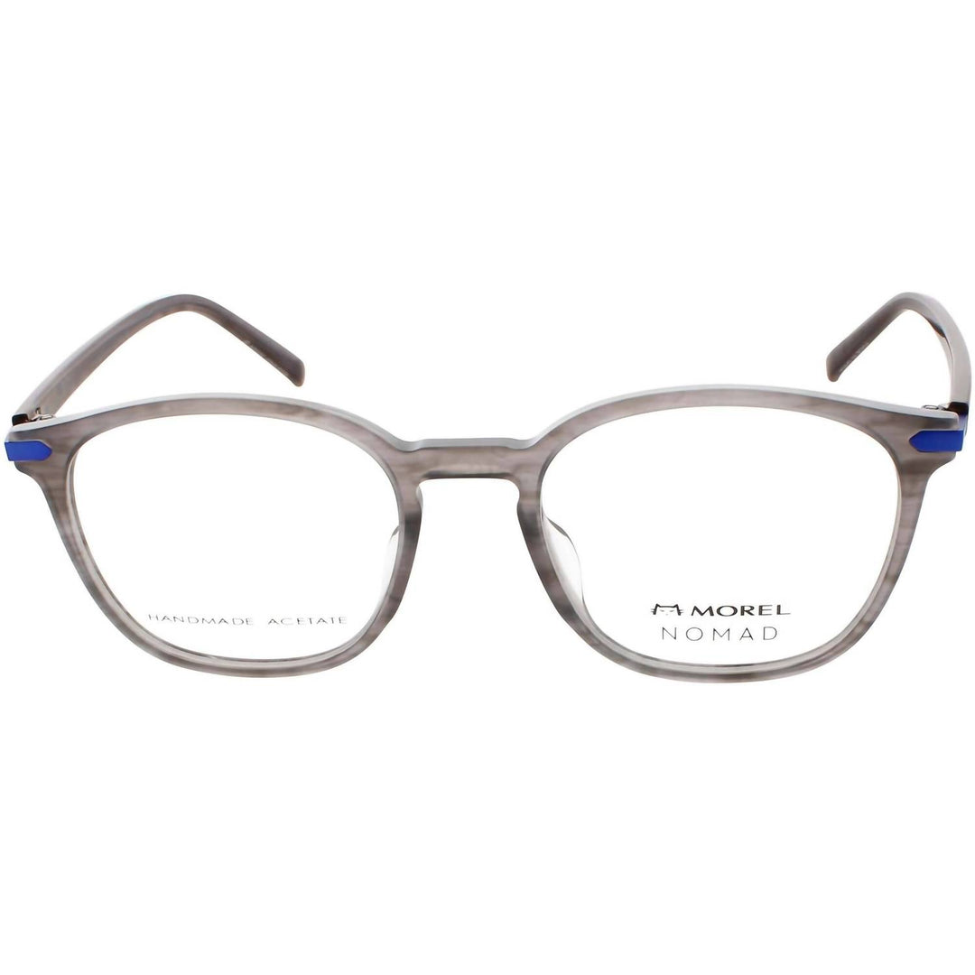 men's 40106n round eyeglasses in grey/ blue