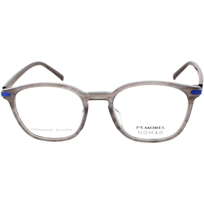 men's 40106n round eyeglasses in grey/ blue