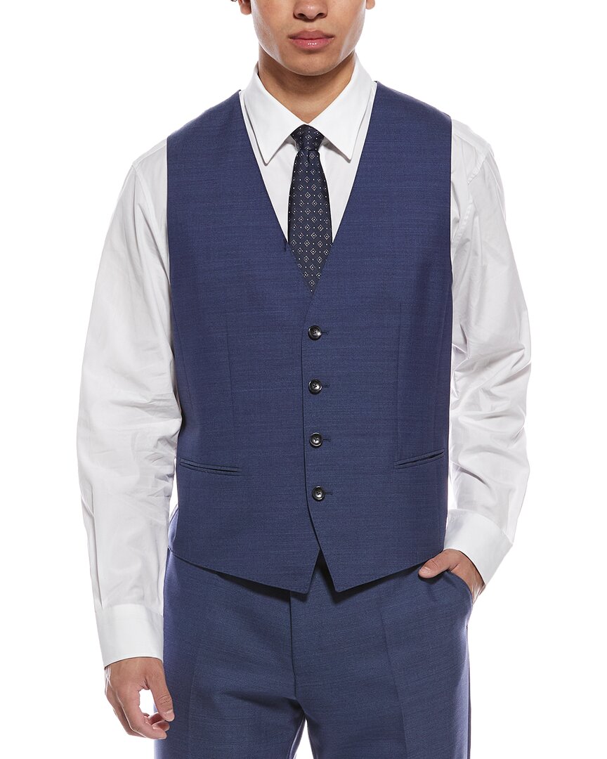 2pc wool suit with flat front pant