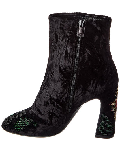 chunky velvet boot