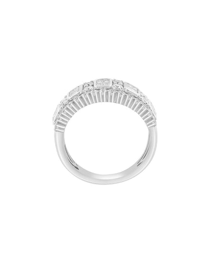 silver 1.20 ct. tw. lab-grown diamond cz ring