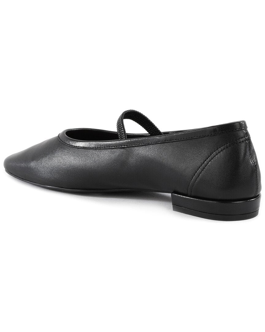maryjane leather flat