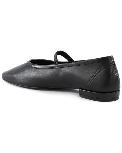 maryjane leather flat