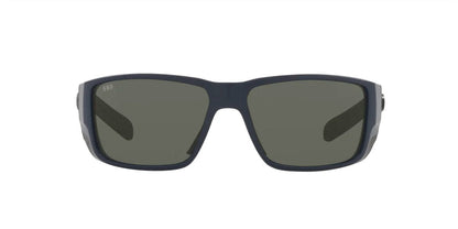 men's blackfin pro sunglasses in matte midnight blue/grey silver mirrored