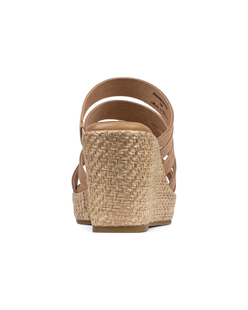 anamari leather wedge sandal