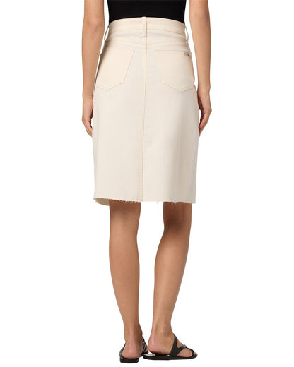 joe’s jeans high-rise front slit midi skirt