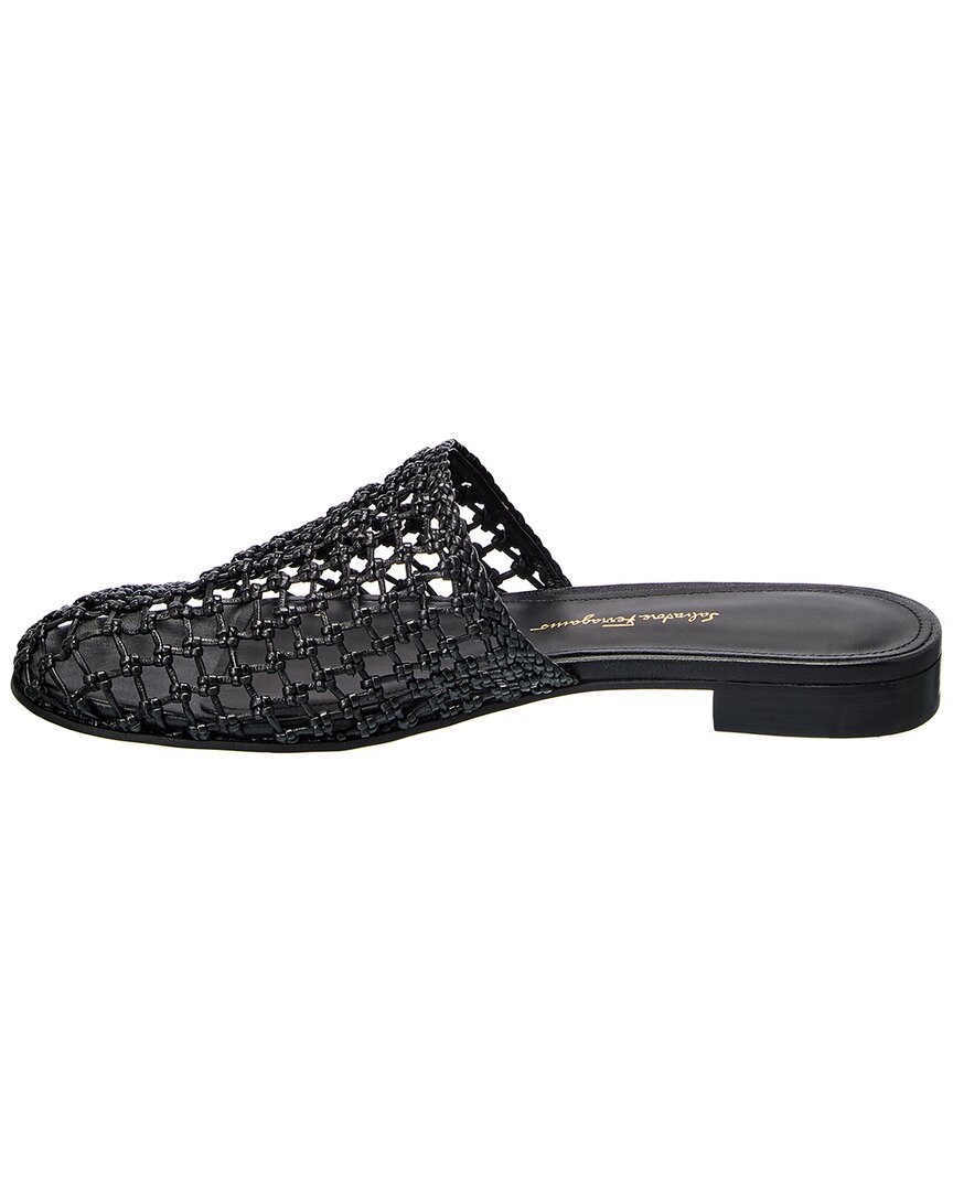 ferragamo ellas leather flat