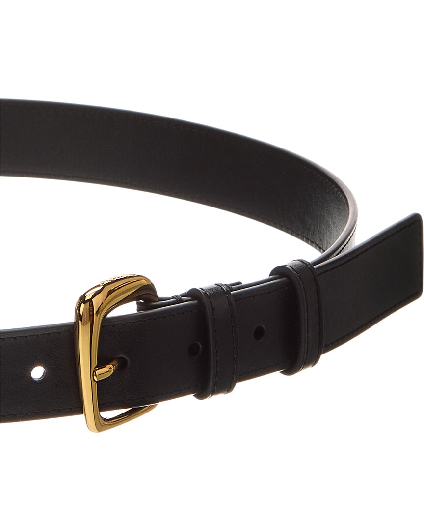 la ceinture ovalo leather belt
