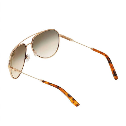 unisex blake polished sunglasses in gold / green gradient a/r lans