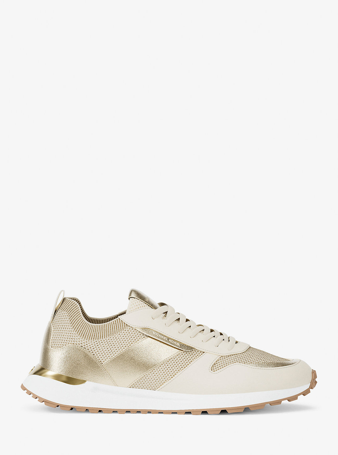 jesse metallic stretch knit trainer