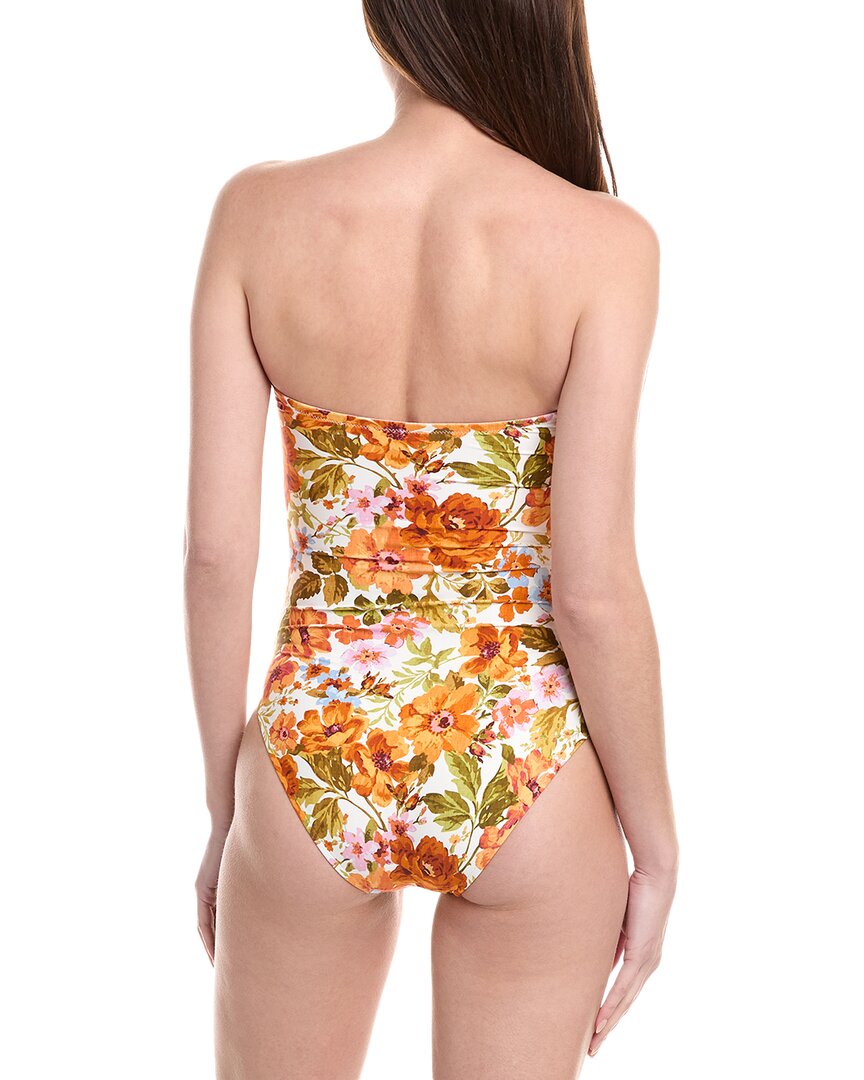 evie ruched bandeau one-piece