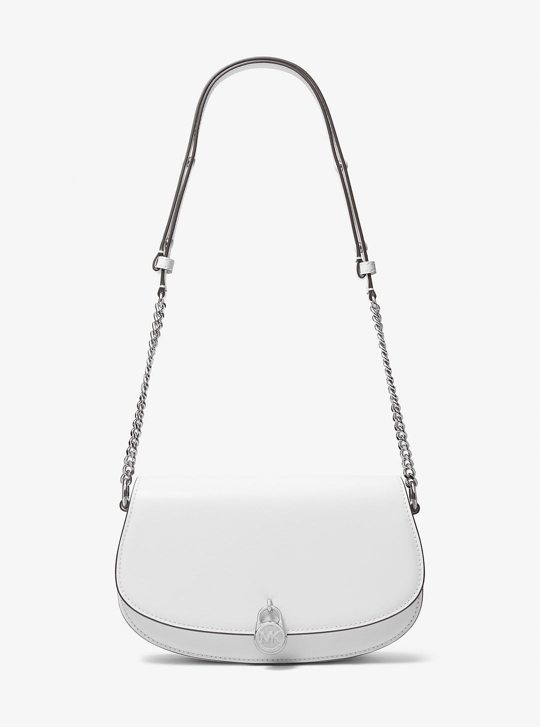 mila medium leather messenger bag