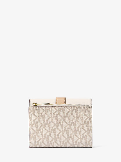 greenwich medium signature logo trifold wallet